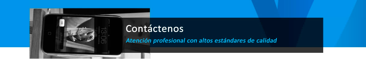 Contáctenos, Atención profesional con altos estándares de calidad